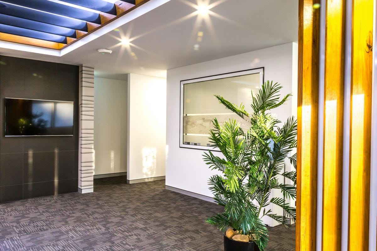 Office Lobby Area Construction Design