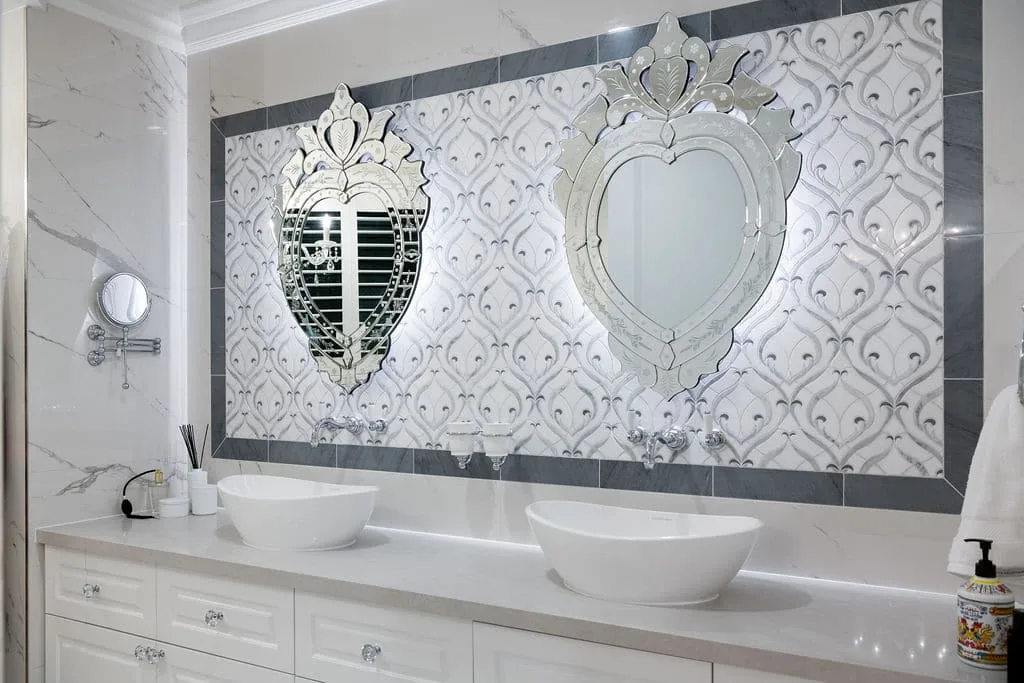 Beachfront outdoor entertaining area with LED lighting and open-plan living La Sabbia Gold Coast renovation