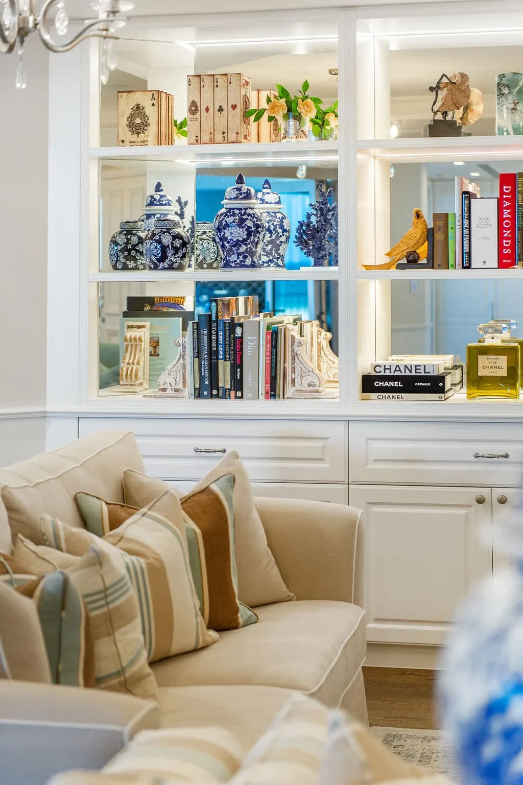 Beachfront outdoor entertaining area with LED lighting and open-plan living La Sabbia Gold Coast renovation